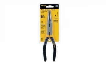 Pinza de punta y corte 8" mango de PVC, | 22627