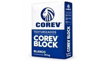 Recubrimiento de Muros Kit Corevblock | Blanco 25 kg + Aditivo