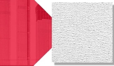 Plafon Texturizado Polar USG| .61 x 1.22  C/4 Piezas